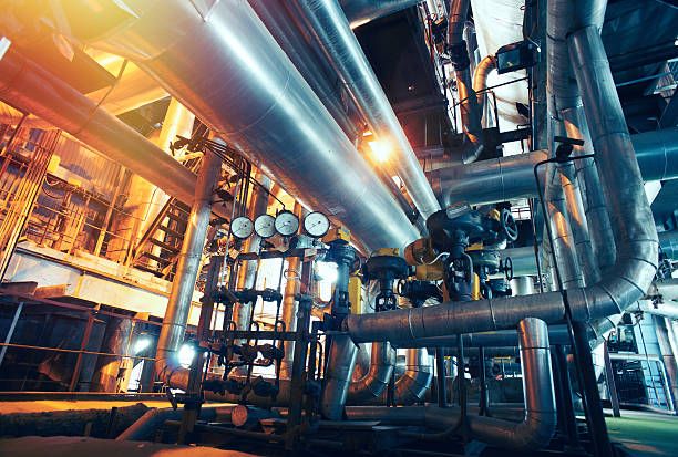 Pressure gauges on commercial pipework and valves