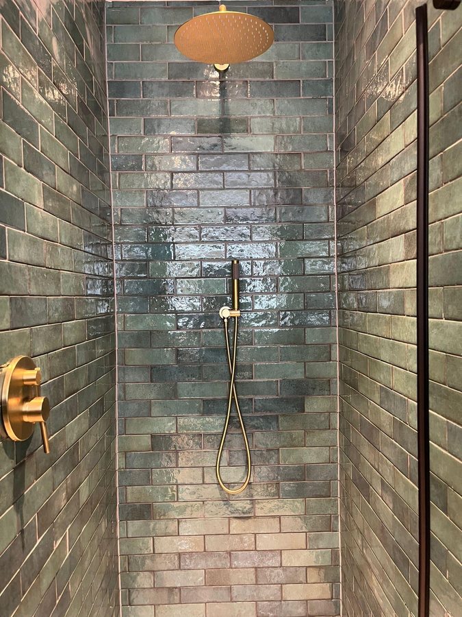Inside the shower