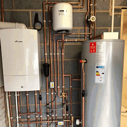 Worcester Bosch system boiler and unvented cylinder