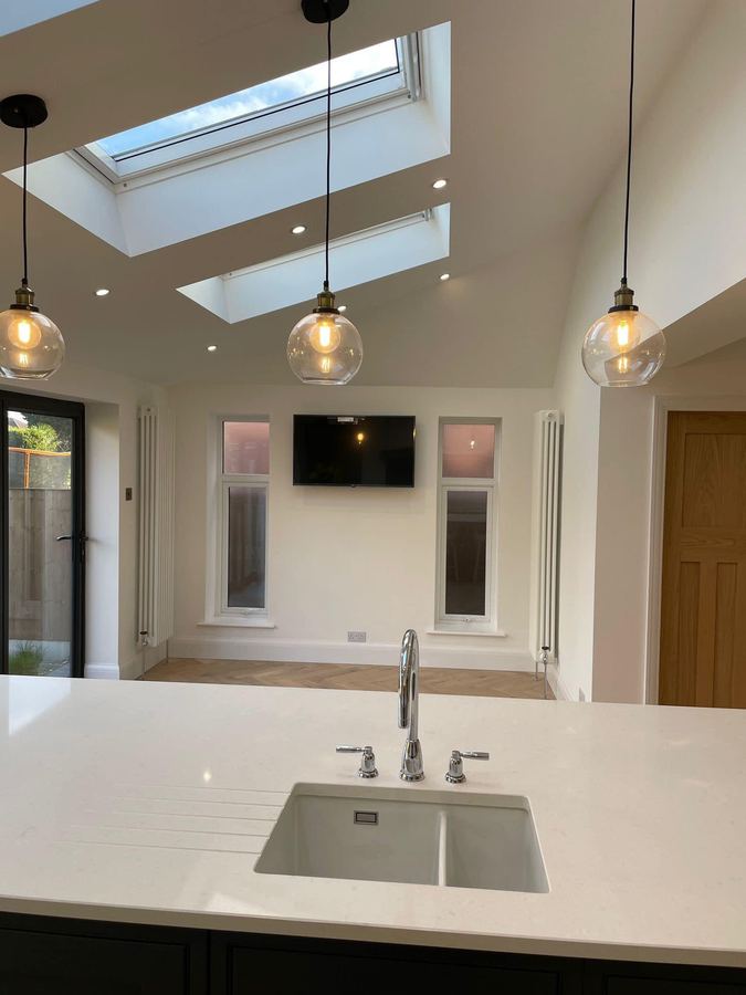 Kitchen extension plumbing